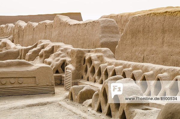 nahe  Ausgrabungsstätte  Ruine  Kolumbien  Peru  Südamerika  Trujillo