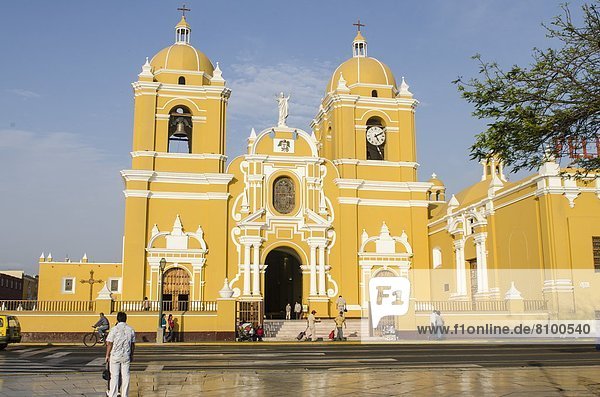Cathedral of Trujillo from Plaza de Armas  Trujillo  Peru  South America