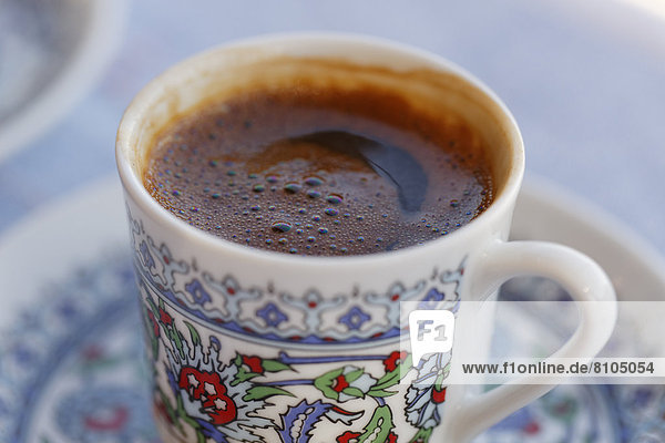 Türkischer Kaffee in Tasse