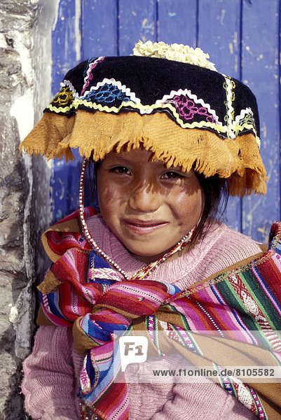 Young Quechuan Girl  Pisac  Cuzco  Peru. © James Sparshatt/Axiom