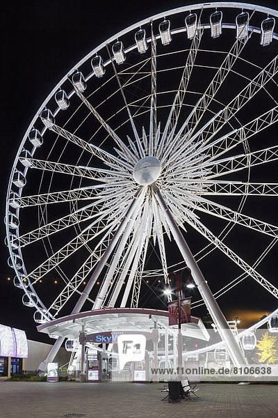 'Niagara skywheel ferris wheel at night