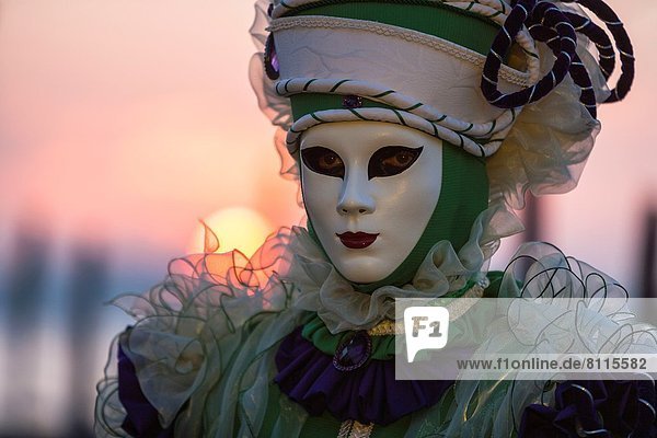 Europa  Frau  Karneval  Italien  Venedig