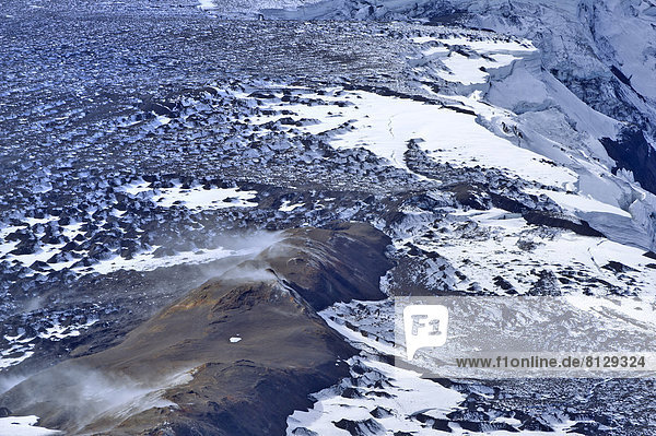 Luftaufnahme Vulkangebiet Grimsvötn auf dem Vatnajökull