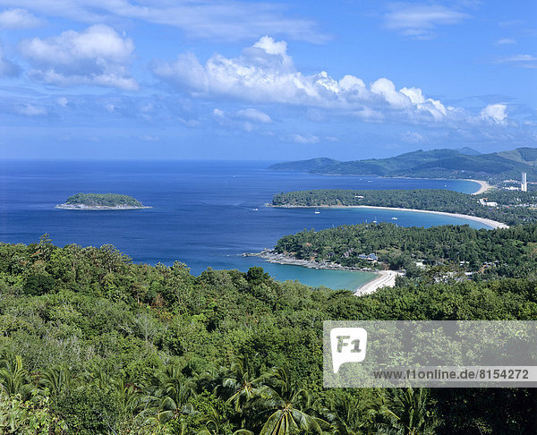 Three Bay View Point  Sicht auf die Strände von Kata Yai  Kata Noi und Karon Beach