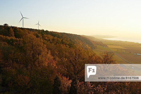 Windturbine Windrad Windräder Landschaft