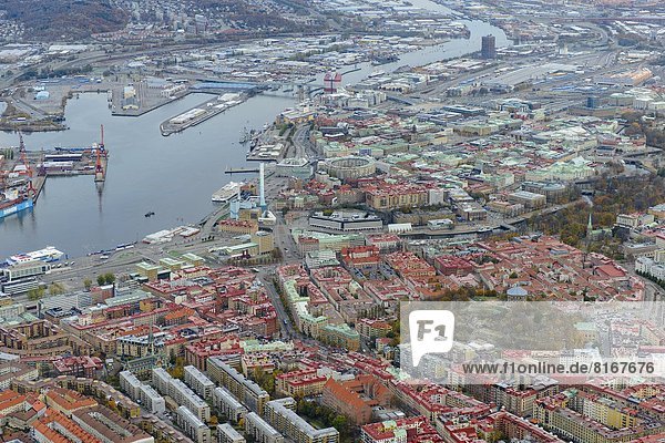 Ansicht Luftbild Fernsehantenne Göteborg