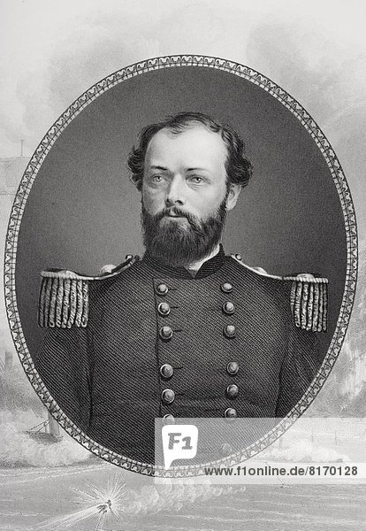 General Q.A. Gillmore 1825 1888. Union General In American Civil War. From Ambrotype By Matthew Brady