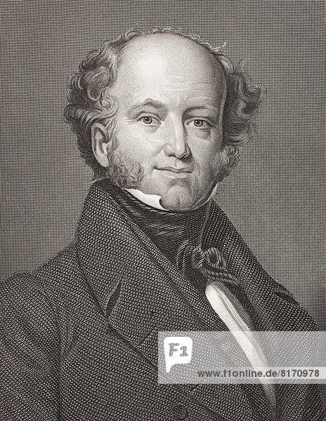 Martin Van Buren 1782 - 1862. 8Th President Of The United States. From The Book Gallery Of Historical Portraits Published C.1880.