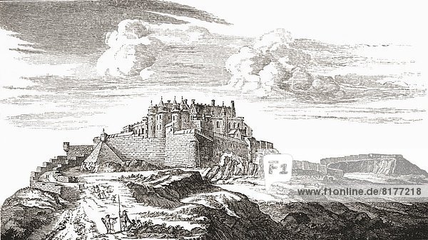 Stirling Castle  Stirling  Scotland From A 19Th Century Print. From The Book Short History Of The English People By J.R. Green  Published London 1893