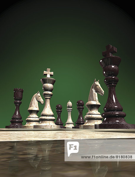 Schachfiguren aus Marmor