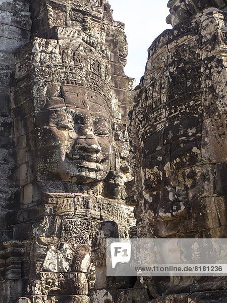 Faces. Bayon. Angkor Thom. Cambodia