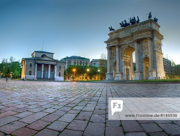 Italien Lombardei Mailand Arco della Pace