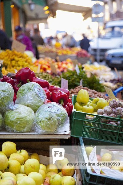 Obst und Gemüse auf einem polnischen Markt