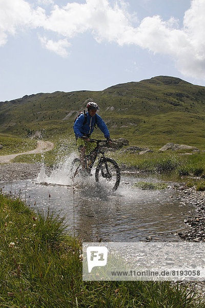 Mountain biker in Val di Trela