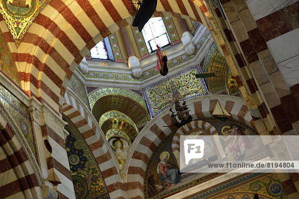 Notre-Dame de la Garde  Marseille  Provence  Frankreich  Europa