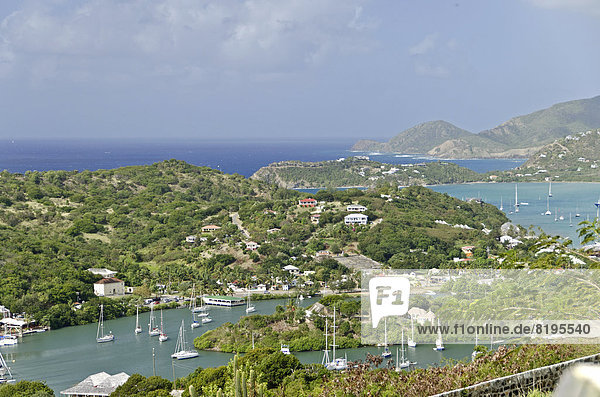 English Harbour und Falmouth Bay  Antigua  Kleine Antillen  Karibik  Amerika