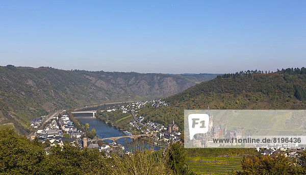 Deutschland  Rheinland-Pfalz  Blick auf die Kaiserburg in Cochem