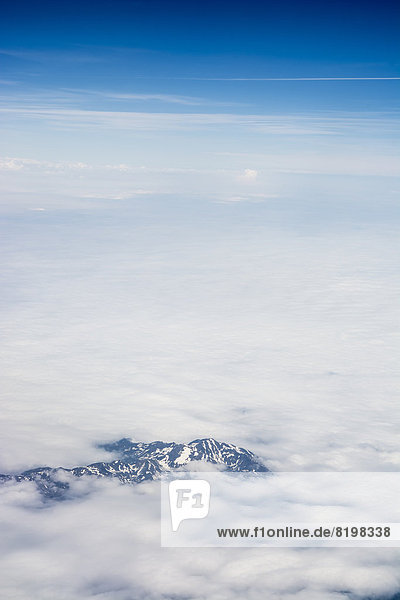Frankreich  Luftaufnahme der Alpen