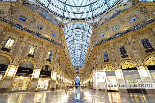 Luxury shopping arcade Galleria Vittorio Emanuele II
