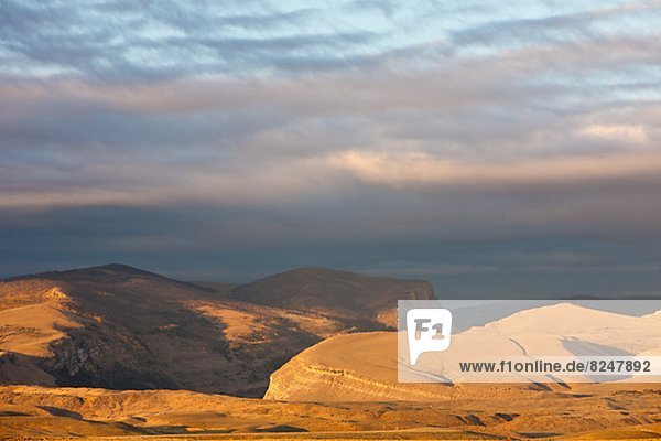 Berg Wind Sonnenaufgang Fluss