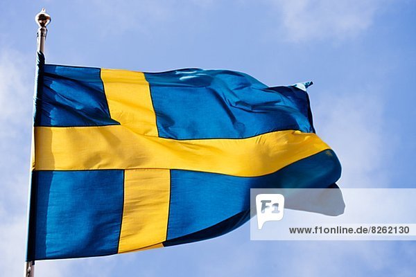 Himmel  Fahne  blau  schwedisch