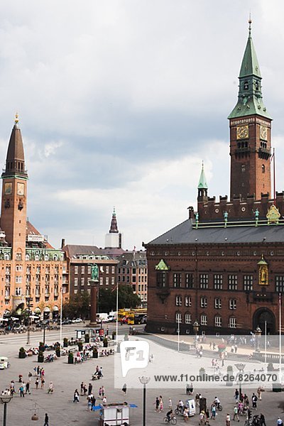 The City Hall Square  Copenhagen  Denmark.