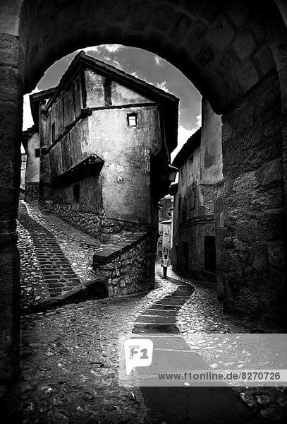 Julianeta house in Albarracin  Teruel with a hard edition in black and white.