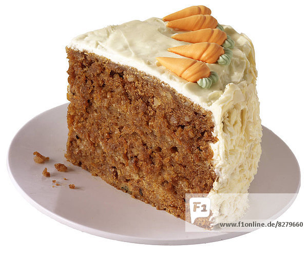 Scheibe Teller Kuchen Möhre