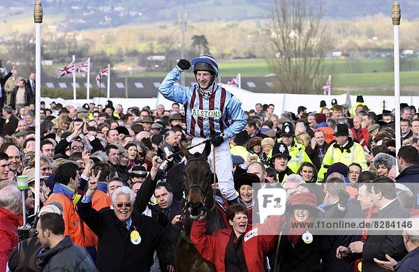 Tasse Erfolg Produktion Jagd reiten - Pferd Jockey Festival Cheltenham Spa Weg