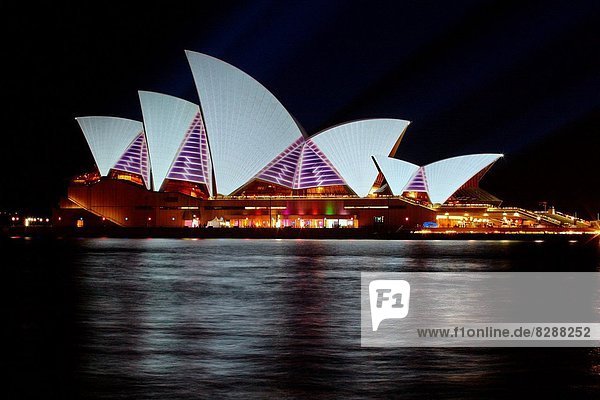 Sydney Opera House during the Vivid Sydney Festival  Australia.