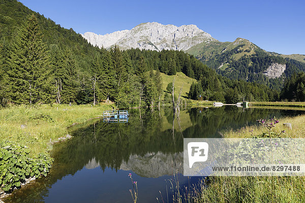 Österreich  Kärnten  Karnische Alpen  Cellonsee mit Mooskofel