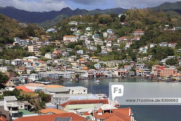 Karibik  Westindische Inseln  Mittelamerika  Ansicht  Festung  Grenada  Hauptstadt  Windward Islands