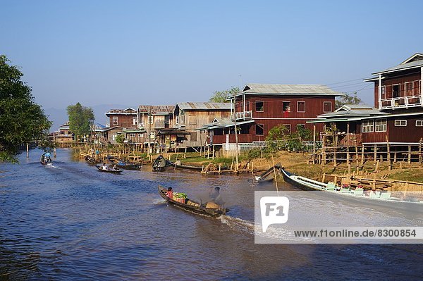 Ywama village  Inle Lake  Shan State  Myanmar (Burma)  Asia
