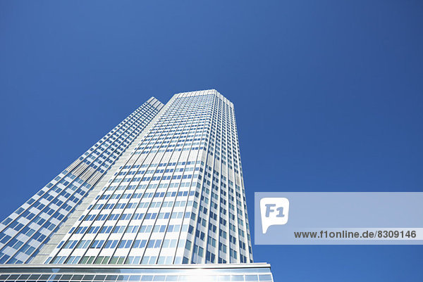 Fassade von modernem Bürogebäude Frankfurt Deutschland