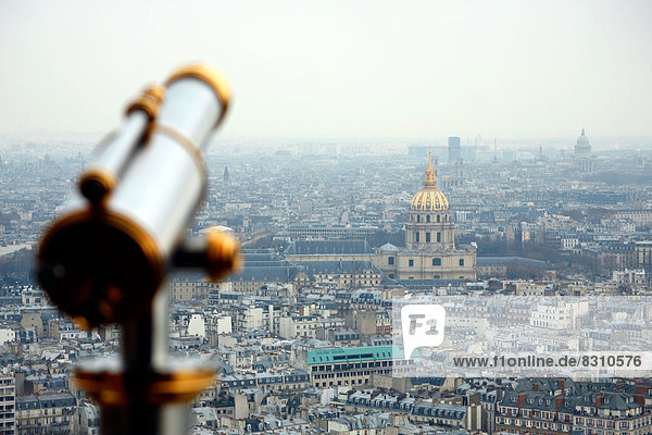 View from Tour Eiffel  Paris  France
