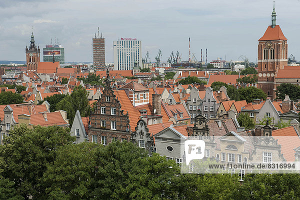 Dach über Stadt Geschichte Ansicht