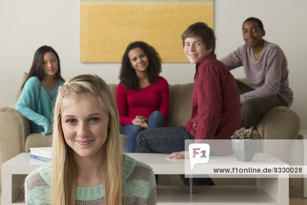 Group of teenagers (12-13 14-15 16-17)