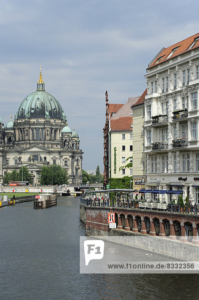 Germany Berlin Berliner Dom and River Spree