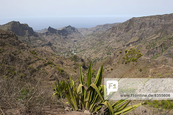 Felsige Landschaft  Tarrafal  Insel Santiago  Kap Verde