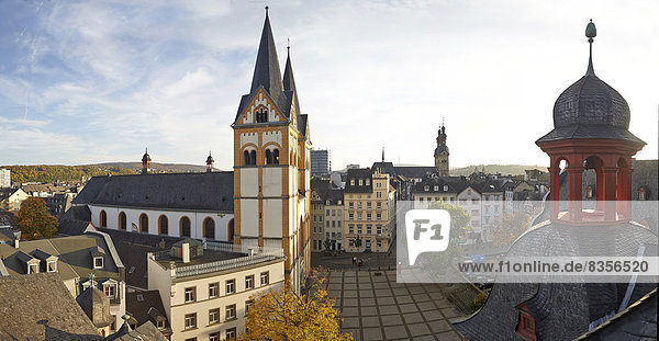 Florinskirche am Florinsmarkt in der Altstadt  Koblenz  Rheinland-Pfalz  Deutschland