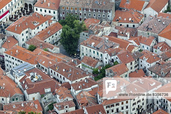 Europa Stadt Ansicht UNESCO-Welterbe Kotor Montenegro alt