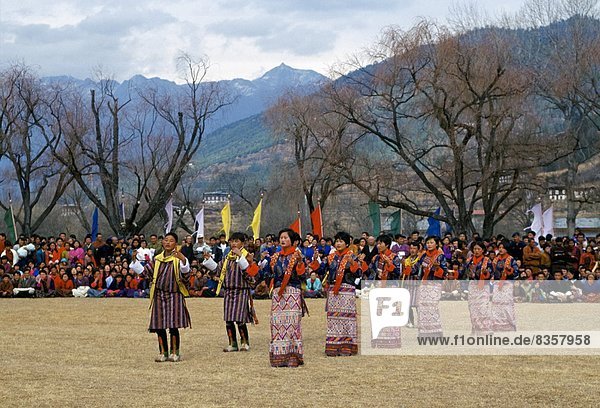 Mensch  Menschen  Festival  Kultur  Bhutan  Paro