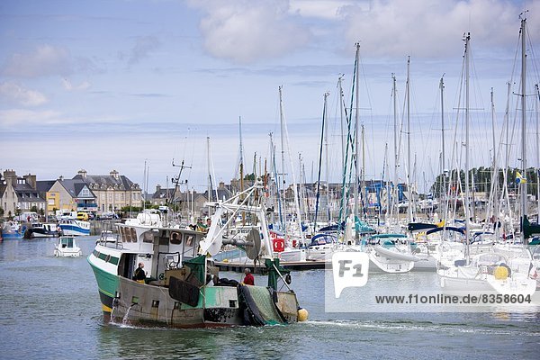 Hafen Frankreich Boot angeln Normandie Trawler