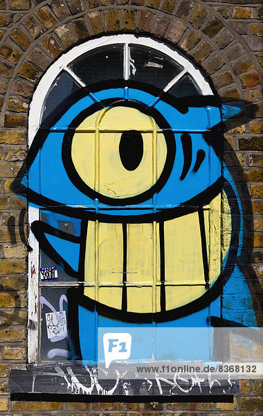 Street Art bei Redchurch Street Shoreditch  London  England  Großbritannien