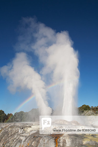 über  Geysir  neu  Regenbogen