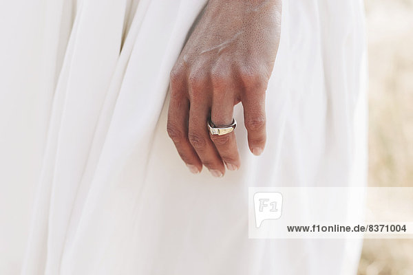 A Bride's Hand With A Wedding Ring Kirkland  Washington  United States Of America