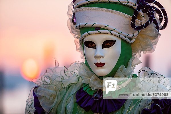 Europa  Frau  Karneval  Italien  Venedig