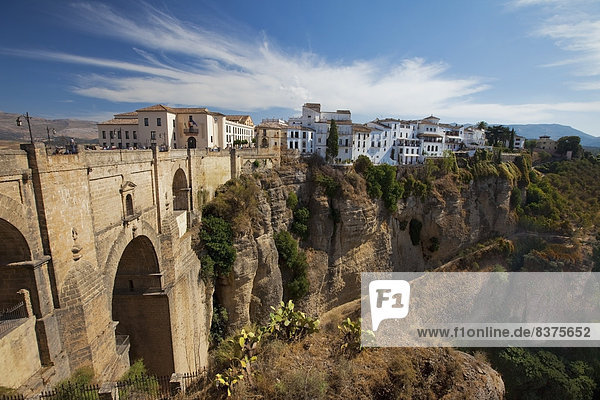 ruhen  Brücke  Ansicht  Rest  Überrest  römisch  Ronda  Spanien