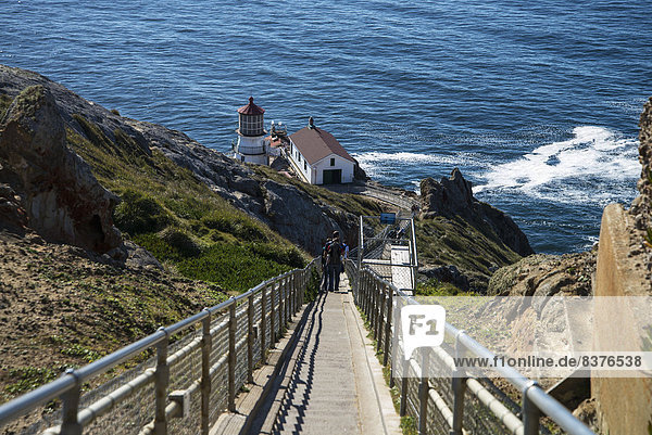 Lighthouse Stairway At Point Reyes National Seashore  California  United States Of America