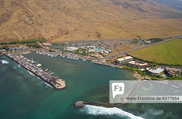 Fischereihafen  Fischerhafen  Vereinigte Staaten von Amerika  USA  Einkaufszentrum  Ozean  Laden  Hawaii  Maui